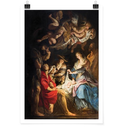 Paint of Nativity scene