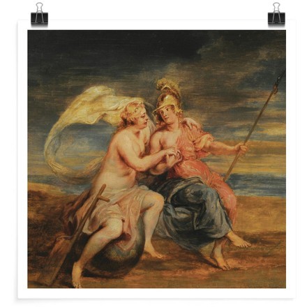 Alegoría de la Fortuna y la Virtud Πόστερ