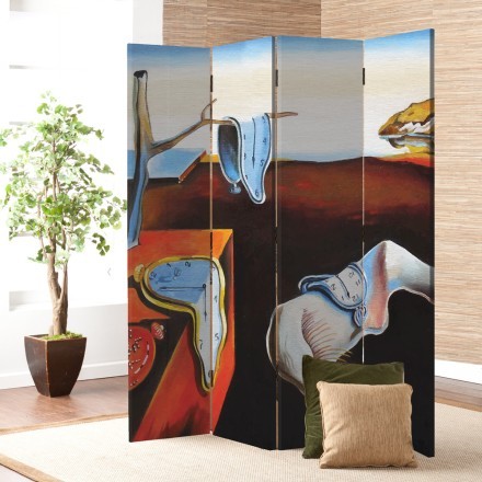Melting Clocks oil painting Παραβάν