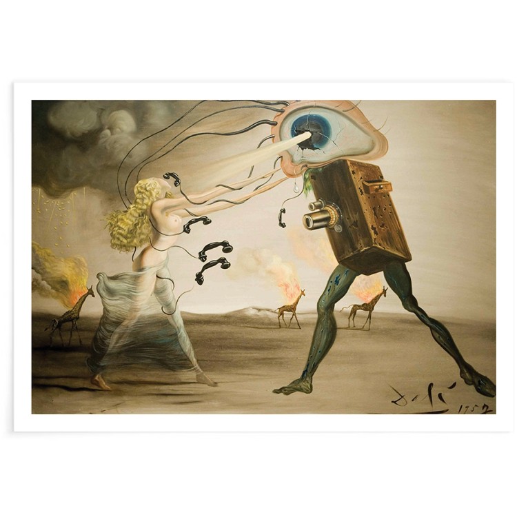 Πόστερ Burning giraffes and telephones (2)
