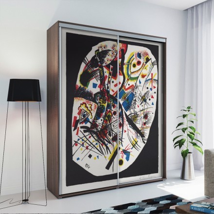 Αbstract lithograph, Kleine Welten 3 Αυτοκόλλητο Ντουλάπας