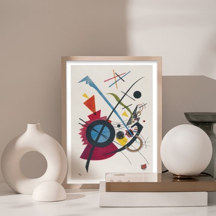 Violett Lithograph in red, yellow, blue and black