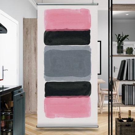Pink, black & grey shapes