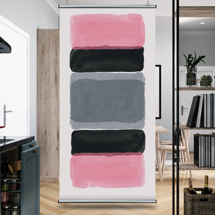 Διαχωριστικό Panel Pink, black & grey shapes