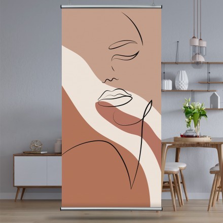 Pastel abstract face Διαχωριστικό Panel