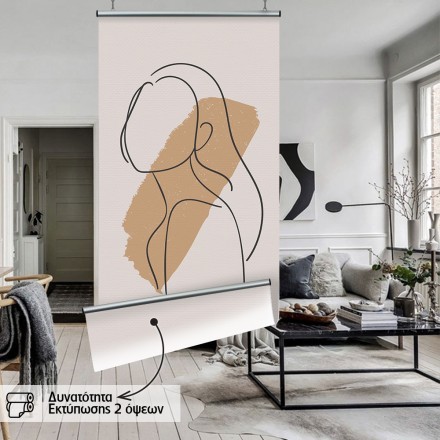 Σχεδιάγραμμα κοπέλας με πινελιά ζωγραφικής