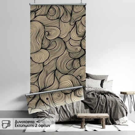 Abstract lines in brown