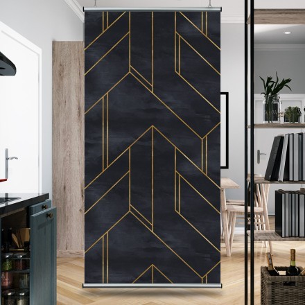 Χρύσα περιγράμματα σχεδίων Διαχωριστικό Panel