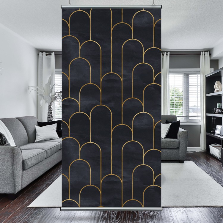 Διαχωριστικό Panel Gold art in black