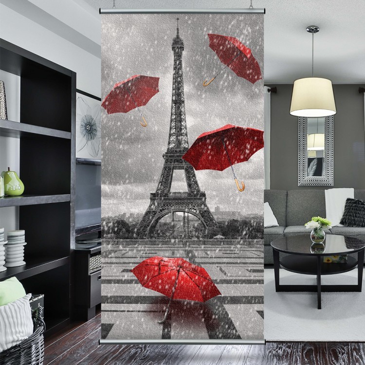 Διαχωριστικό Panel Κόκκινες ομπρέλες στο Παρίσι