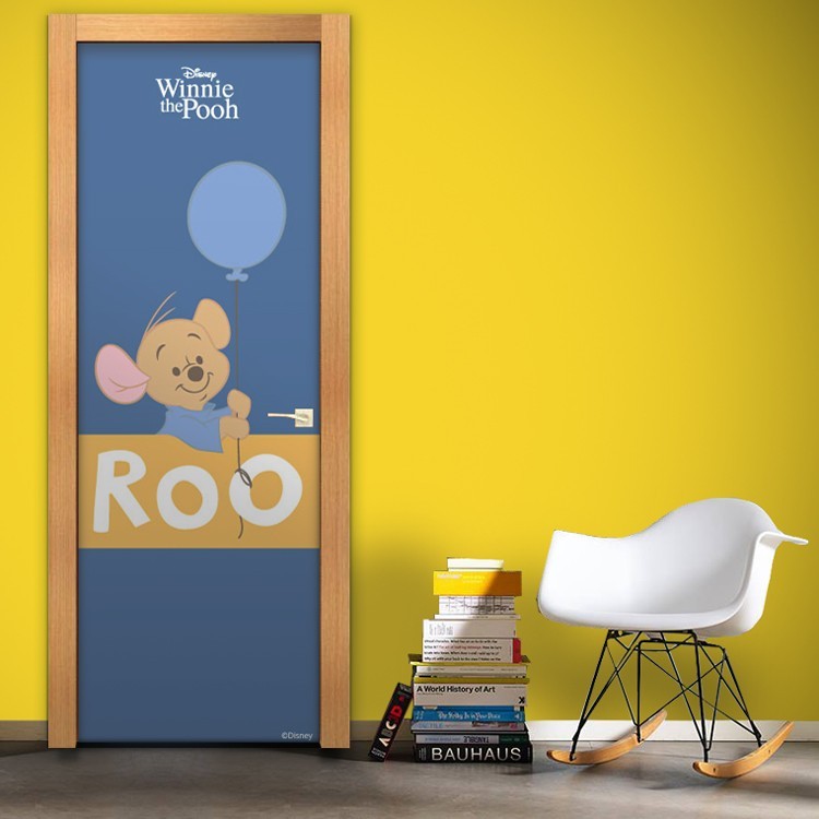 Αυτοκόλλητο Πόρτας Little roo, Winnie the pooh