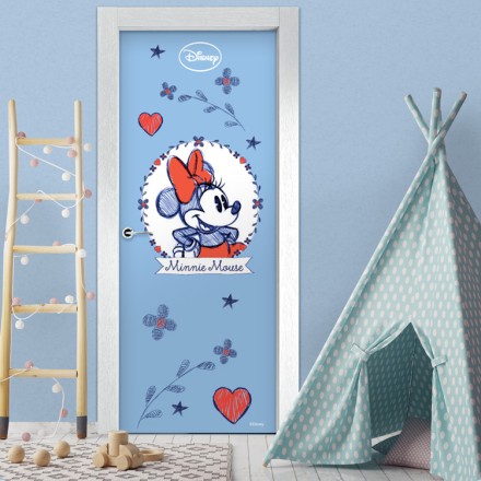 Minnie Mouse Profile Αυτοκόλλητο Πόρτας