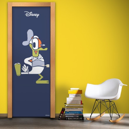 Σχέδιο με τον Donald Duck, Mickey Αυτοκόλλητο Πόρτας