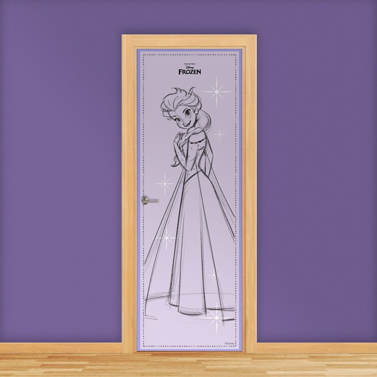 Αυτοκόλλητο Πόρτας Sweet Elsa, Frozen