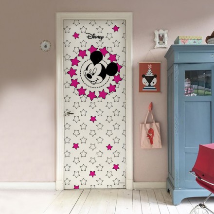Mickey with Stars Αυτοκόλλητο Πόρτας