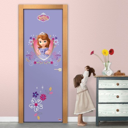 Η όμορφη Πριγκίπισσα Σοφία Αυτοκόλλητο Πόρτας