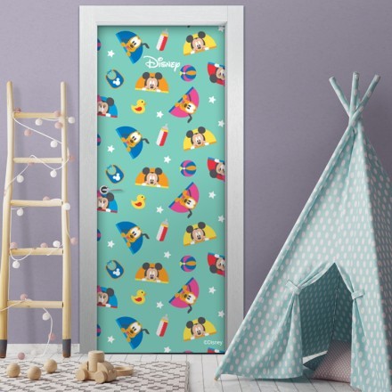 Baby pattern ,Mickey Αυτοκόλλητο Πόρτας