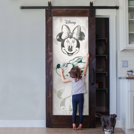 Sweet Minnie Painting Αυτοκόλλητο Πόρτας