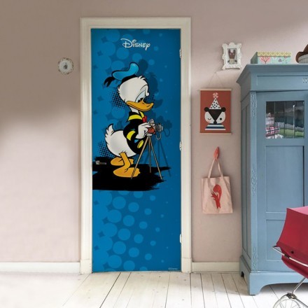Ο φωτογράφος Donald Duck! Αυτοκόλλητο Πόρτας