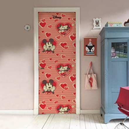 Mickey and Minnie in love Αυτοκόλλητο Πόρτας