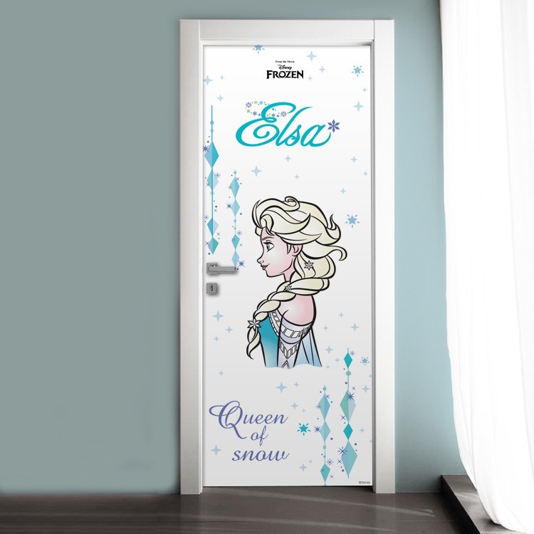Αυτοκόλλητο Πόρτας Face of Elsa, Frozen