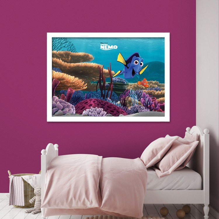 Πίνακας σε Καμβά Dory and Nemo at the bottom, Finding Dory
