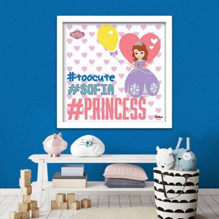 #too cute, Sofia the first! Πίνακας σε Καμβά