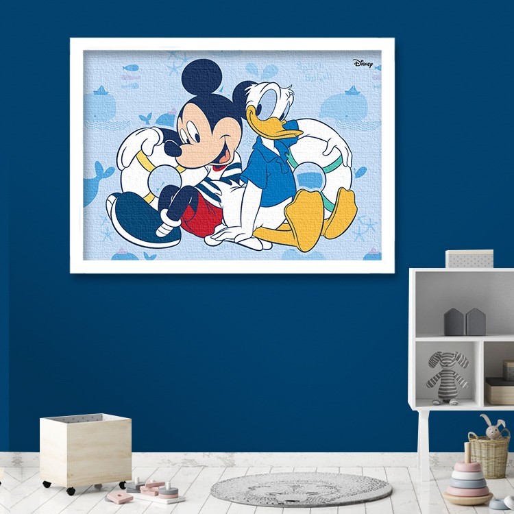 Πίνακας σε Καμβά Mickey Mouse & Donald Duck!