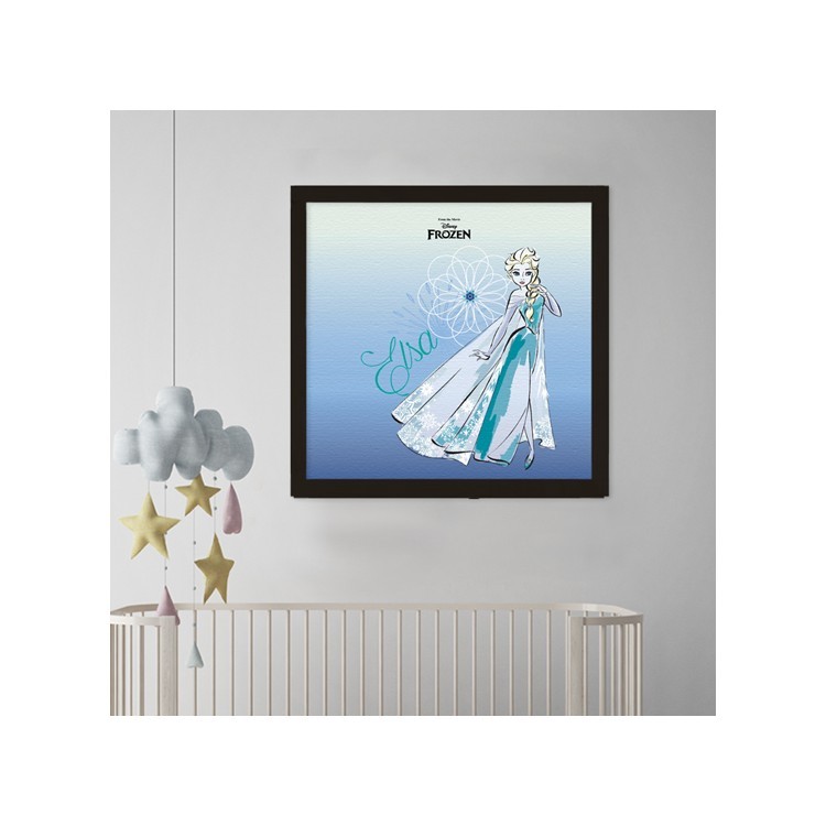 Πίνακας σε Καμβά Elsa with snow, Frozen