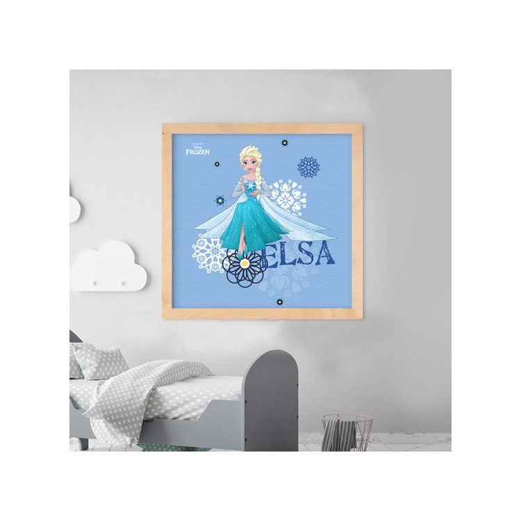 Πίνακας σε Καμβά Elsa στα μπλε, Frozen