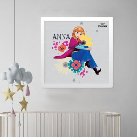 Anna with flowers
