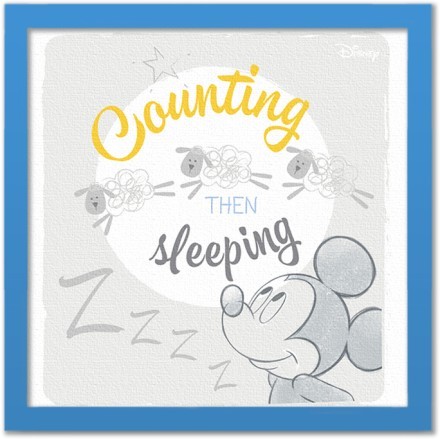Counting then sleeping, Mickey Mouse!