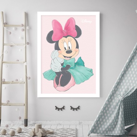 Cute Minnie Mouse Πίνακας σε Καμβά