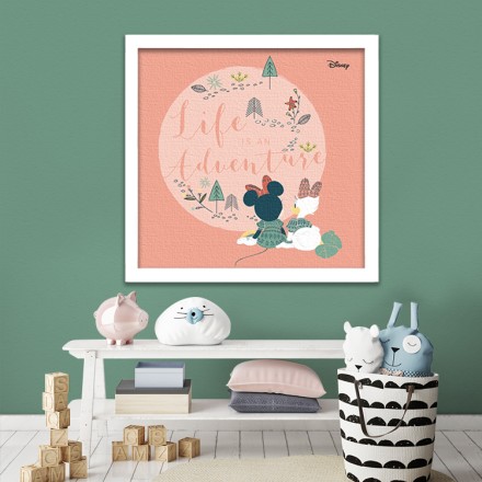 Life is an adventure, Minnie & Daisy! Πίνακας σε Καμβά