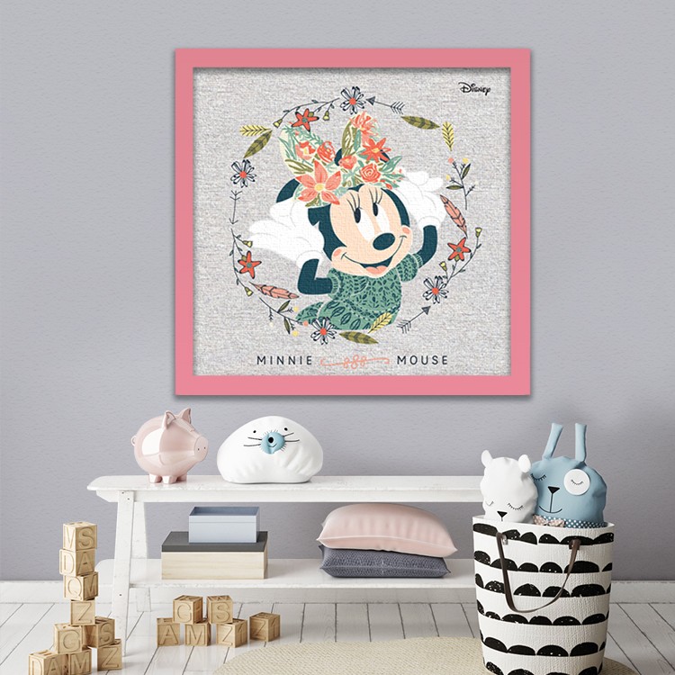 Πίνακας σε Καμβά Boho Minnie Mouse !