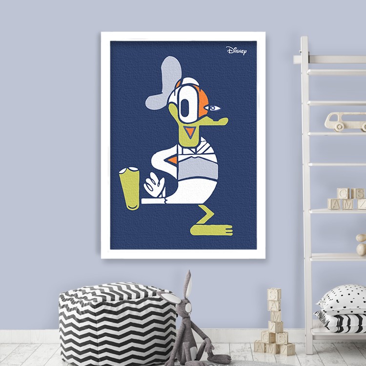 Πίνακας σε Καμβά Ο Donald Duck, abstract art!