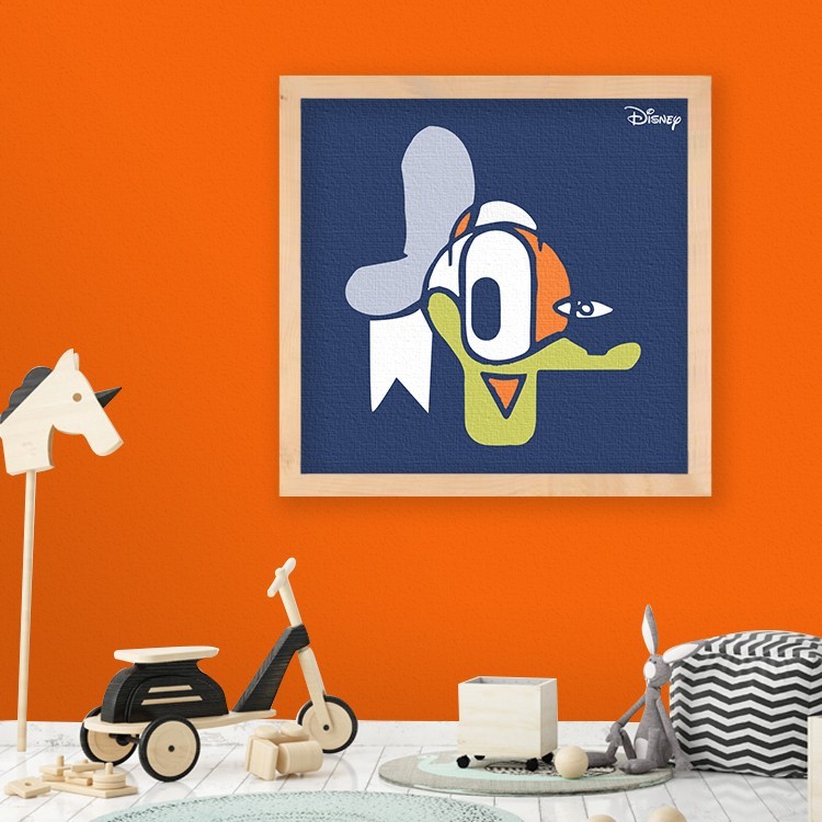 Πίνακας σε Καμβά Abstract Donald Duck!