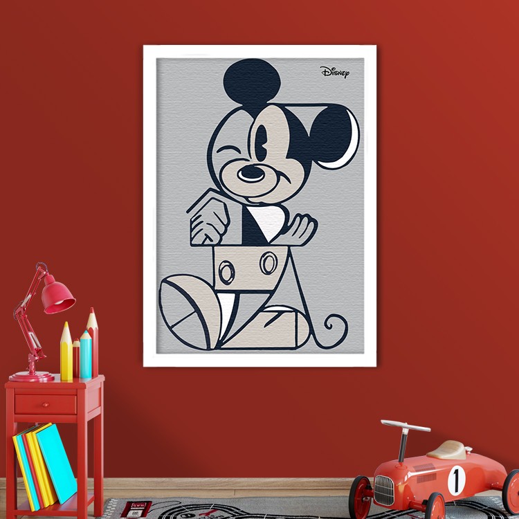 Πίνακας σε Καμβά Αφηρημένη τέχνη, Mickey Mouse!