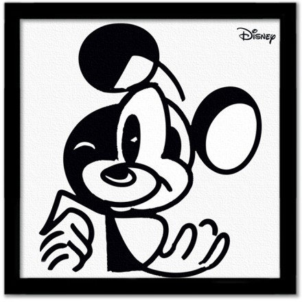 Ασπρόμαυρο σχέδιο του Mickey Mouse!