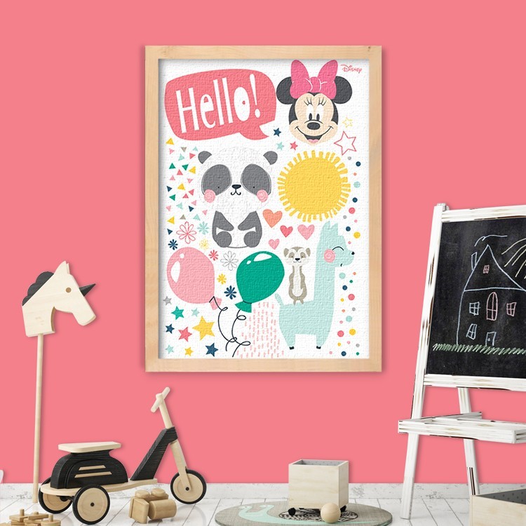Πίνακας σε Καμβά Hello Minnie Mouse!!