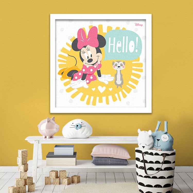 Πίνακας σε Καμβά Hello little one, Minnie Mouse!