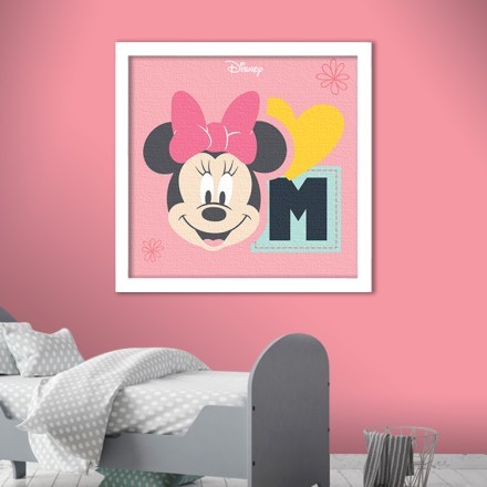 M for Minnie Mouse! Πίνακας σε Καμβά