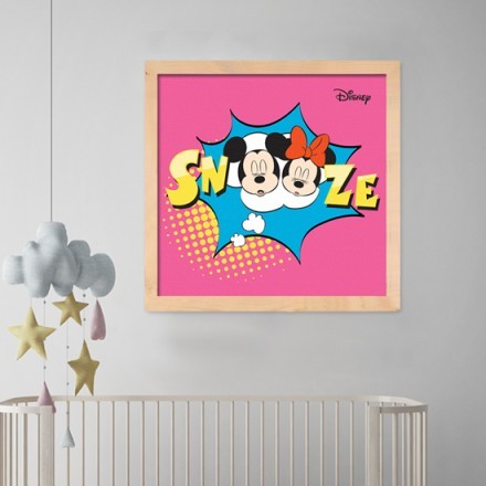 Mickey & Minnie Υπναρούληδες Πίνακας σε Καμβά