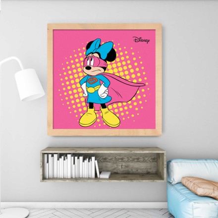 Minnie Mouse Σούπερ Ήρωας! Πίνακας σε Καμβά