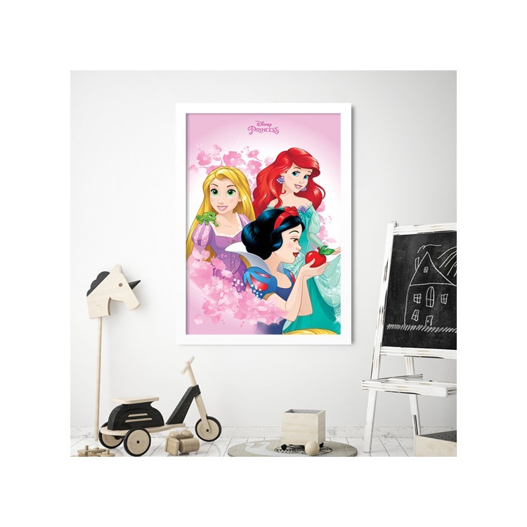 Πίνακας σε Καμβά Rapunzel, Ariel, Snow white