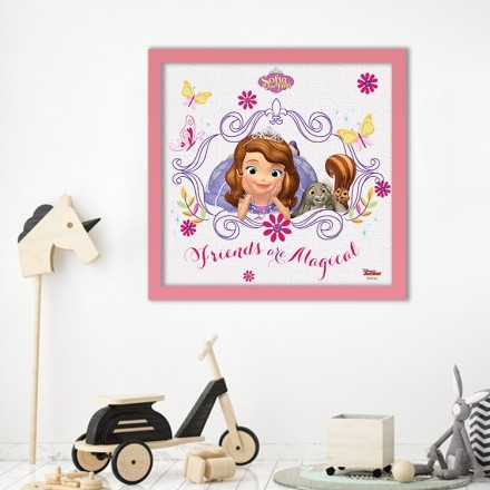 Friends are magical,Sofia the First Πίνακας σε Καμβά