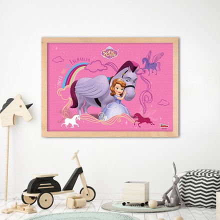Meet me in enchanchia, Sofia the First! Πίνακας σε Καμβά