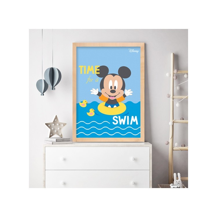 Πίνακας σε Καμβά Ώρα για να κολυμπήσεις με τον Mickey!