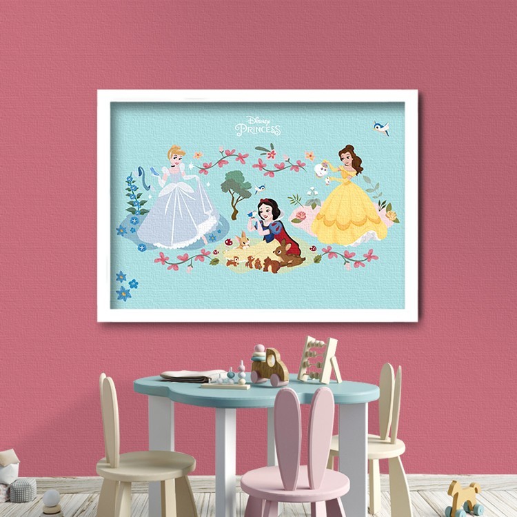 Πίνακας σε Καμβά Οι τρεις χαριτωμένες Πριγκίπισσες!