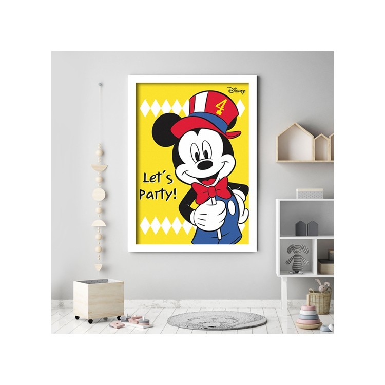 Πίνακας σε Καμβά Lets party with Mickey Mouse
